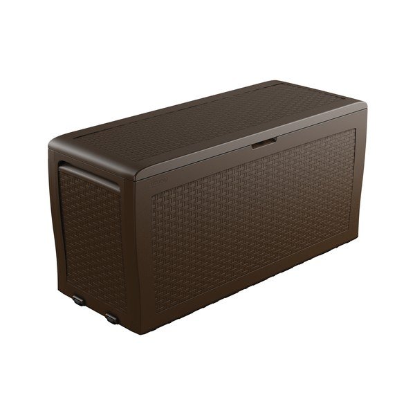 Tmavě hnědý plastový zahradní úložný box Samoa – Keter-image-2