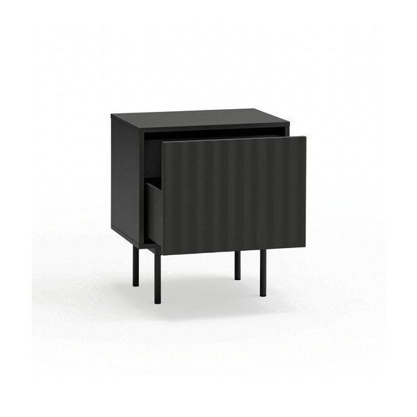 Černý matný noční stolek Sierra – Teulat-image-3