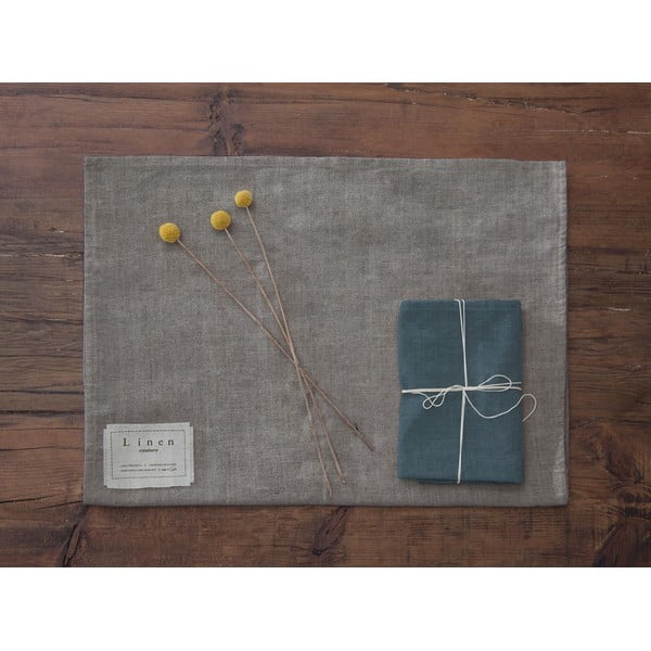 Sada 4 látkových ubrousků s příměsí lnu Really Nice Things Blue, 43 x 43 cm-image-2