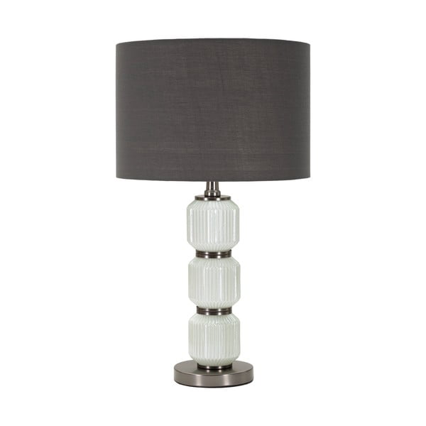 Šedá stolní lampa s textilním stínidlem (výška 57 cm) Bright – Mauro Ferretti
