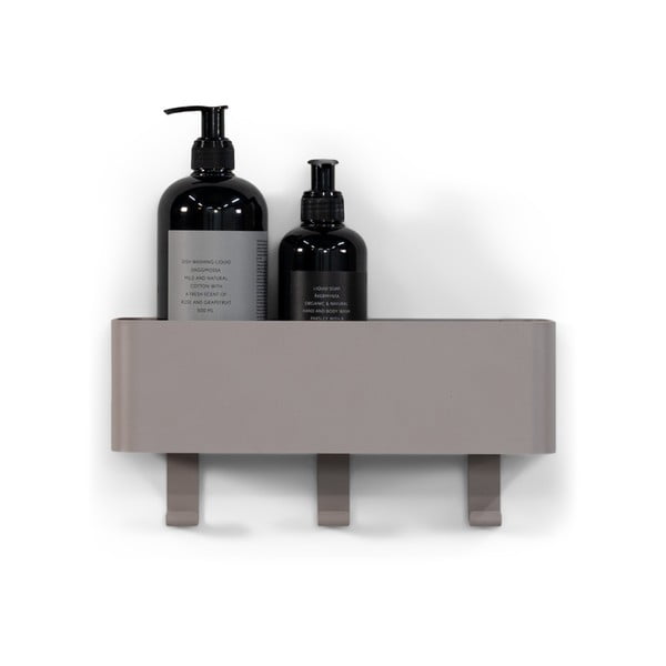 Světle šedá nástěnná ocelová koupelnová polička Multi – Spinder Design