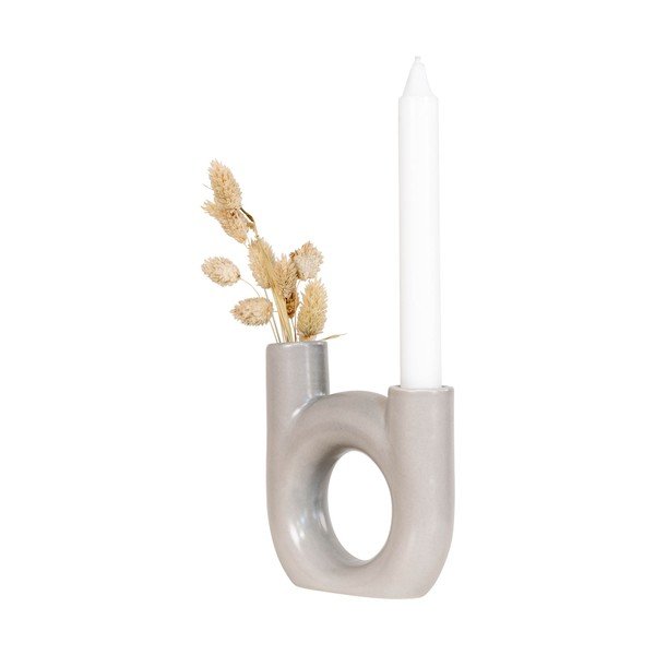 Bílý skleněný svícen House Nordic Fondo-image-1