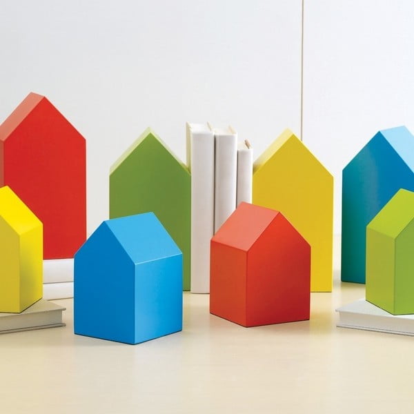 Sada 4 velkých barevných domečků Design Ideas House