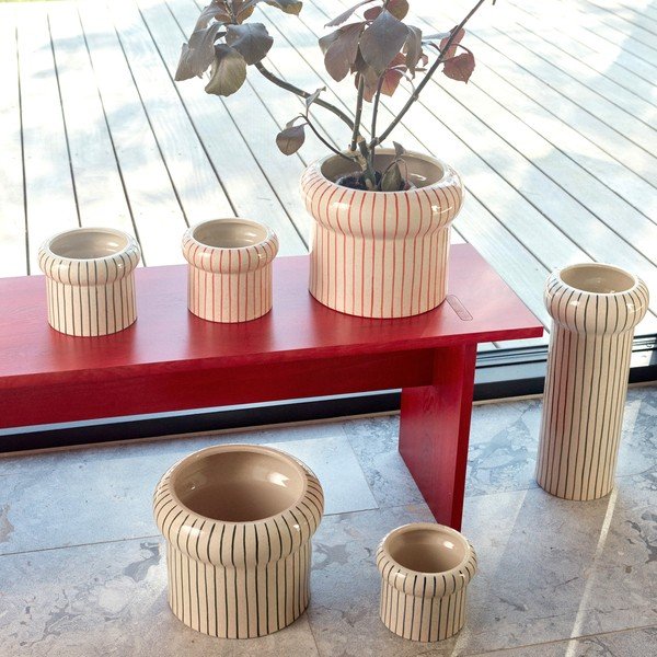 Červená dřevěná lavice Kotai – OYOY Living Design-image-1