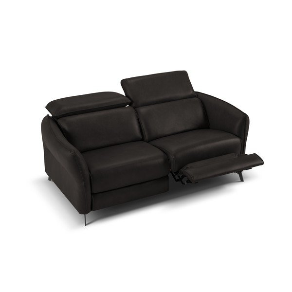 Černá kožená pohovka 103 cm Hubble – Windsor & Co Sofas-image-3
