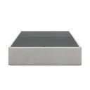 Šedá čalouněná dvoulůžková postel s úložným prostorem 160x200 cm Matters – Kave Home