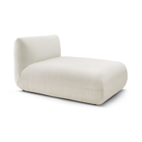 Bílý manšestrový modul pohovky Lecomte – Bobochic Paris-image-1