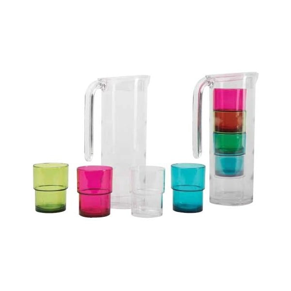 Sada džbánu a 4 skleniček-image-3