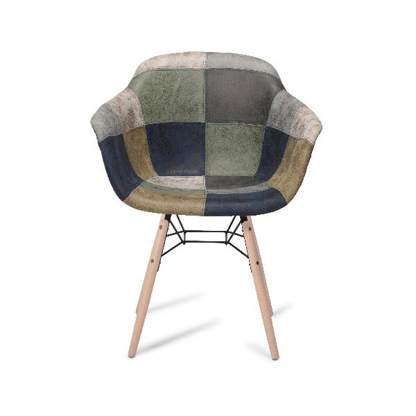 Šedá jídelní židle s nohami z bukového dřeva Furnhouse Flame Patch-image-1