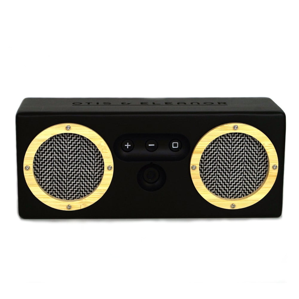 Přenosný bambusový speaker Black on Black Bongo