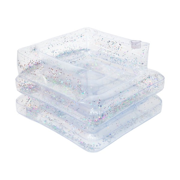 Průhledné nafukovací lehátko Sunnylife Lilo Glitter-image-2