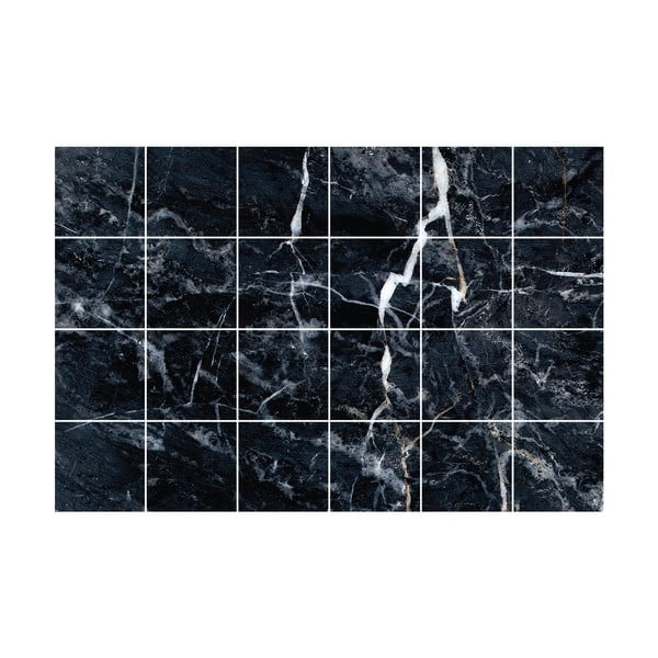 Sada samolepek na kachličky 24 ks 15x15 cm Marble Tiles Florencia – Ambiance-image-2