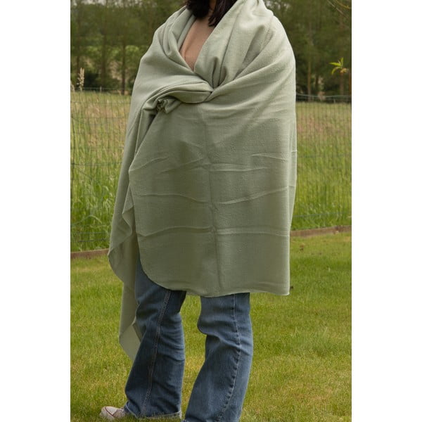 Zelená fleecová deka 130x160 cm Riso – Tiseco Home Studio-image-2