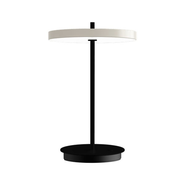 Černobílá kovová LED stolní lampa s kovovým stínidlem (výška 31 cm) Asteria Move – UMAGE-image-3