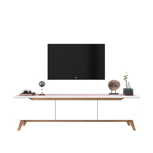 Bílý TV stolek Wren