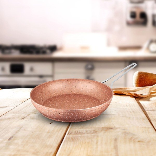 Růžová hliníková pánev Güral Porselen Classic, ø 26 cm-image-1