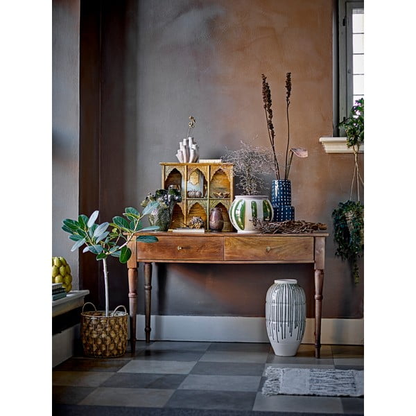 Hnědá ručně vyrobená váza z kameniny Reina – Bloomingville-image-1