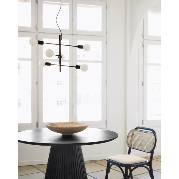 Černé závěsné svítidlo ø 55 cm Spica – Kave Home-image-1