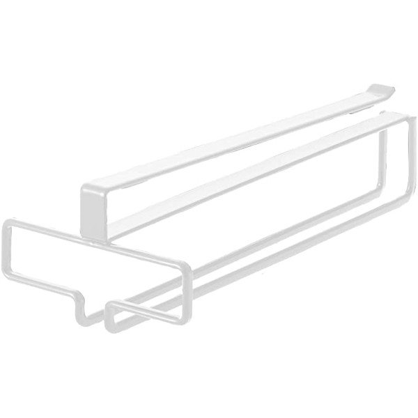 Bílý závěsný kovový držák na skleničky na víno Tower – YAMAZAKI