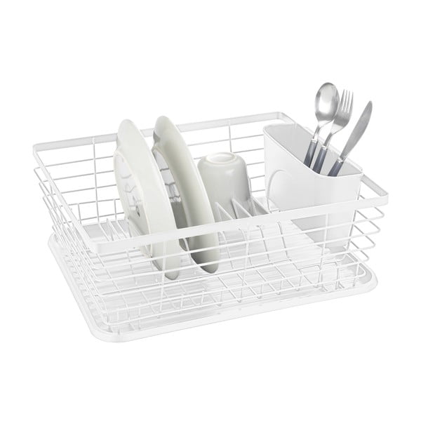 Bílý kovový odkapávač 36x30 cm Drip – Wenko