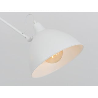 Bílé závěsné svítidlo s kovovým stínítkem 104x104 cm Coben - CustomForm
