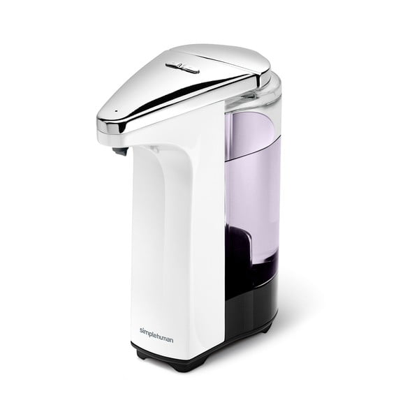 Bílý automatický plastový dávkovač mýdla 237 ml - simplehuman-image-4