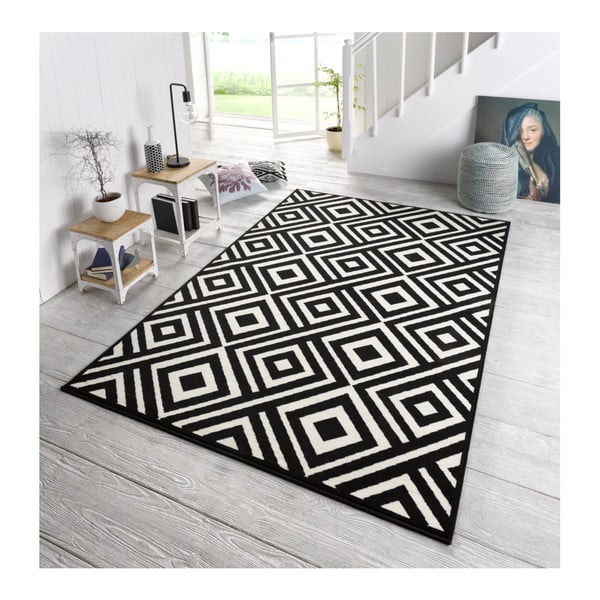 Černo-bílý koberec Zala Living Art, 140 x 200 cm-image-1