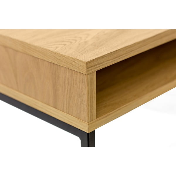 Pracovní stůl s deskou v dubovém dekoru 35x100 cm Frame – Woodman-image-4
