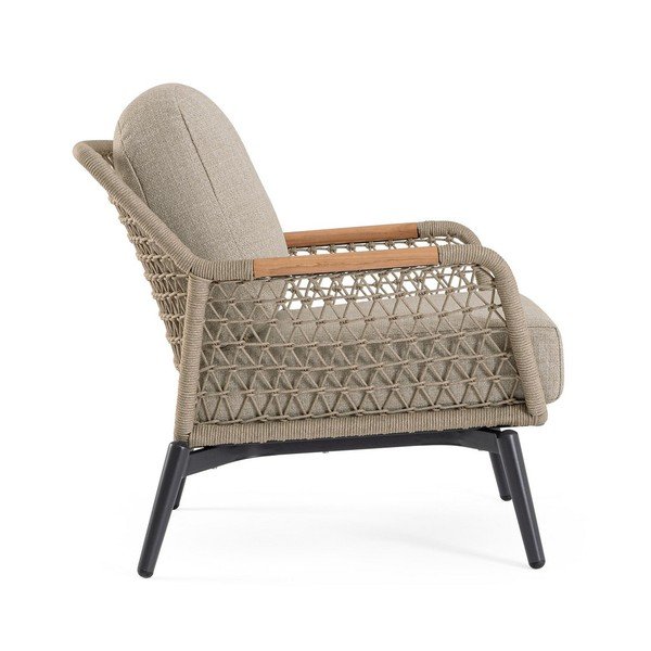 Světle hnědé kovové zahradní křeslo Eulero – Bizzotto-image-4