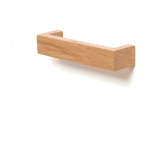 Dřevěný nástěnný držák na osušky z dubového dřeva Wireworks Mezza, délka 28 cm-image-1
