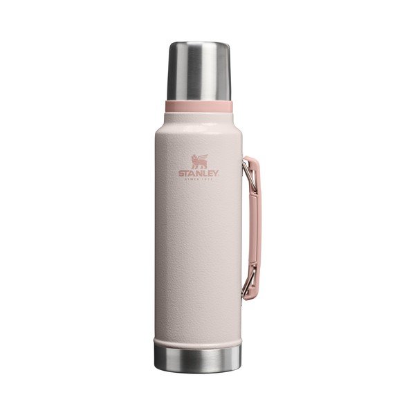 Světle růžová termoska z nerezové oceli 1,4 l Legendary Classic Bottle Hammertone Rose Quartz – Stanley