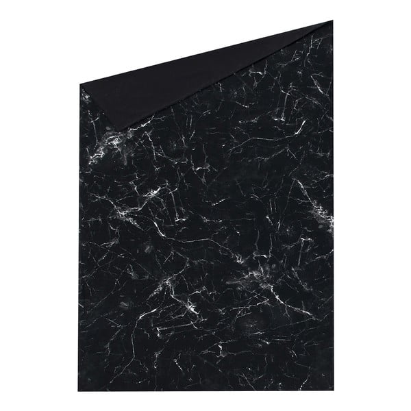 Černé povlečení na jednolůžko z bavlněného perkálu Westwing Collection, 150 x 220 cm