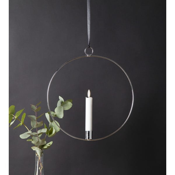 Světelná dekorace ve stříbrné barvě Flamme Ring – Star Trading-image-2