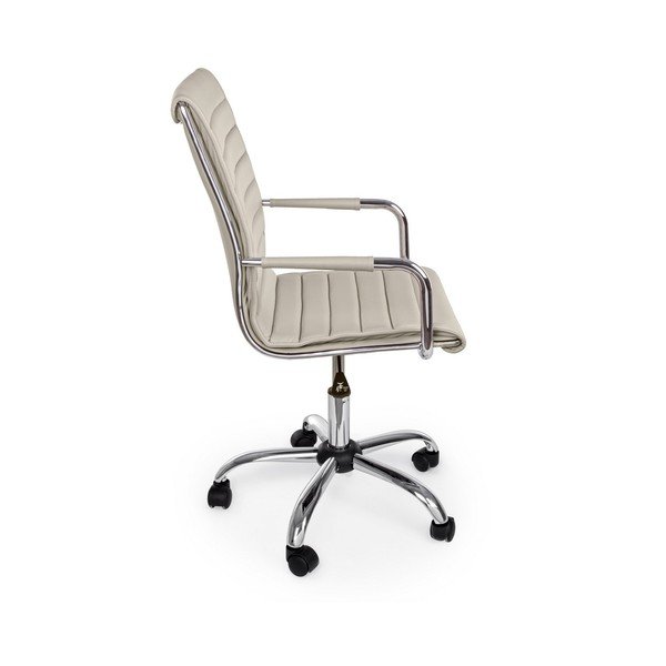 Taupe kancelářská židle z imitace kůže Perth – Yes Everyday-image-3