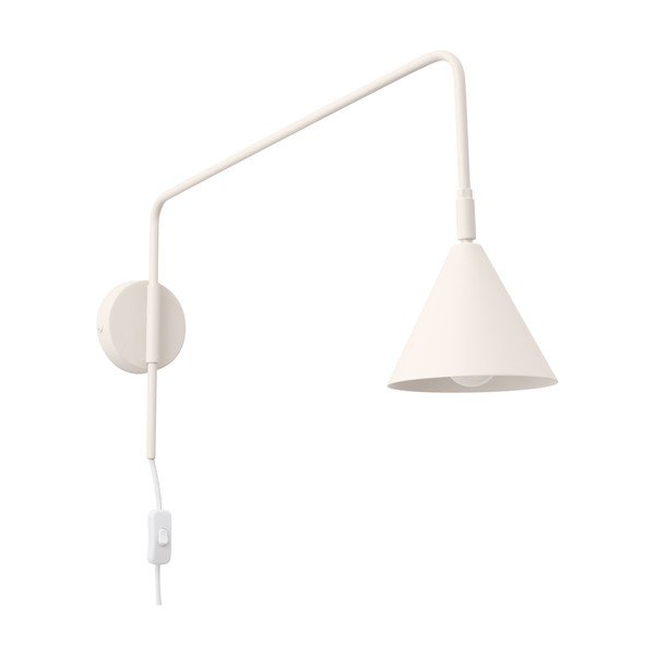 Krémové nástěnné svítidlo do zásuvky ø 14 cm Zylo – Sollux