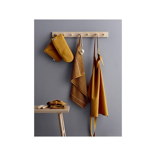 Žlutá kuchyňská zástěra z bavlny Södahl-image-1