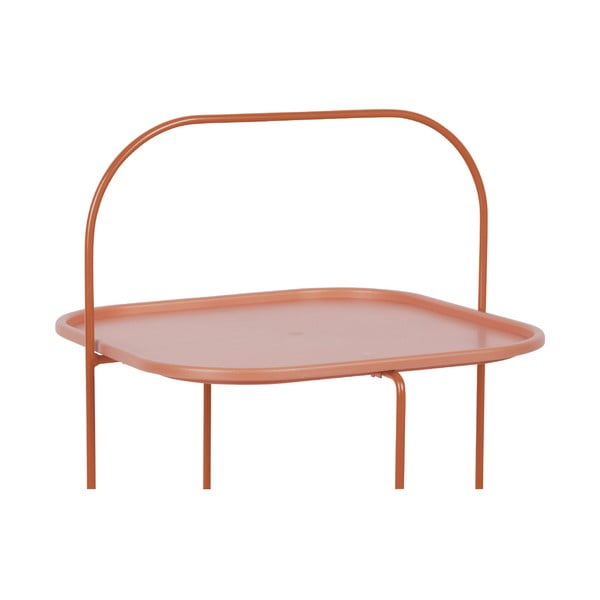 Jílově hnědý odkládací stolek Leitmotiv Trays-image-1