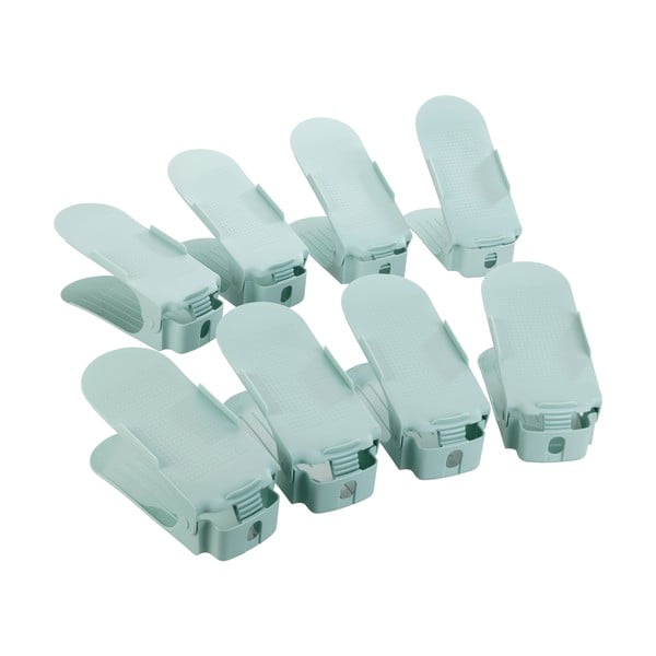 Sada 8 tyrkysových nastavitelných stojanů na boty Wenko-image-3