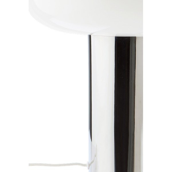 Kovová stolní lampa v leskle stříbrné barvě (výška 32 cm) Paneta – Jotex-image-3