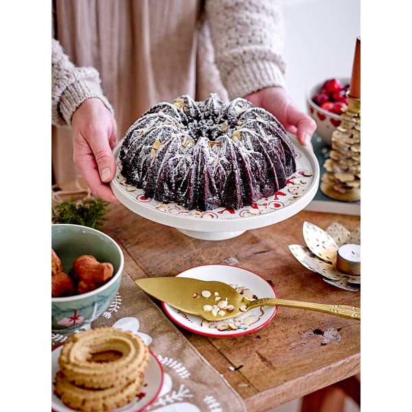 Bílo-zelené misky s vánočním motivem z kameniny v sadě 2 ks 500 ml Yule – Bloomingville-image-4