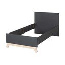 Černá dětská postel 90x200 cm Jara – Roba