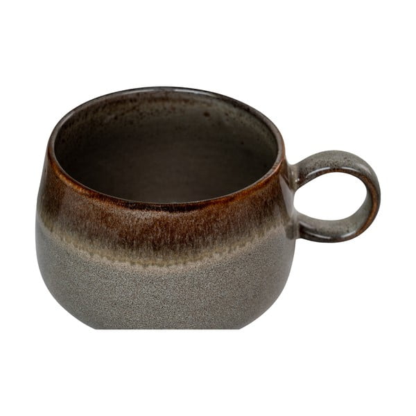 Šedé hrnky z kameniny v sadě 4 ks 500 ml Selma – House Nordic-image-4