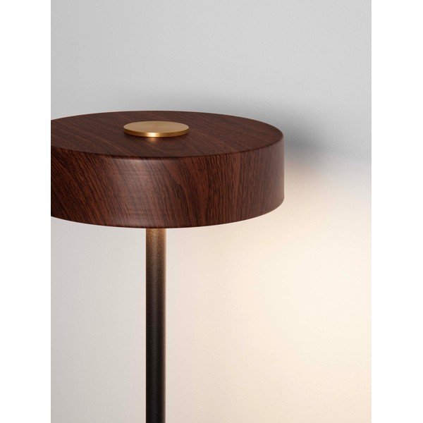 Černá/v tmavě přírodní barvě kovová LED stojací lampa (výška 135 cm) Thea – Nova Luce-image-2