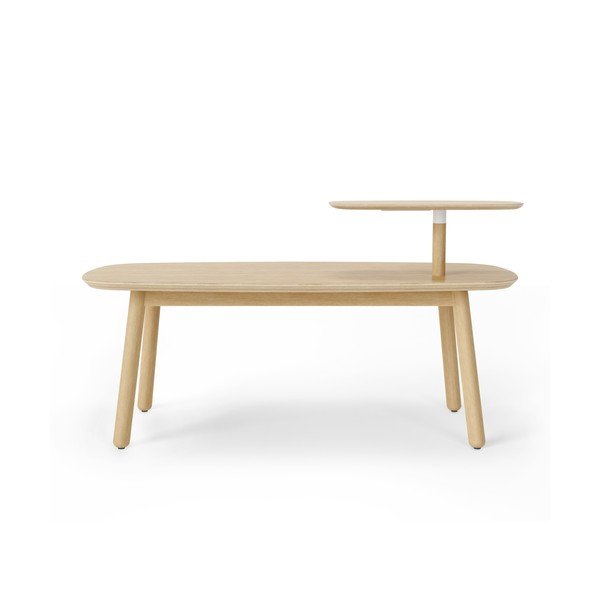 Konferenční stolek z bukového dřeva v přírodní barvě 56x120 cm Swivo – Umbra-image-4
