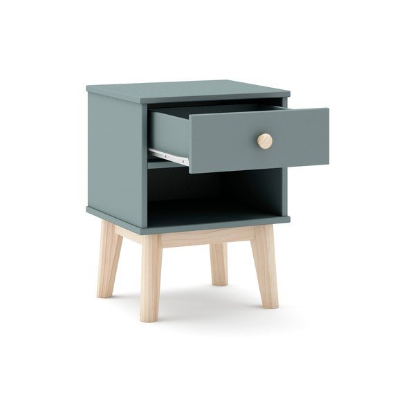Dětský noční stolek šedozelený Esteban – Marckeric-image-3