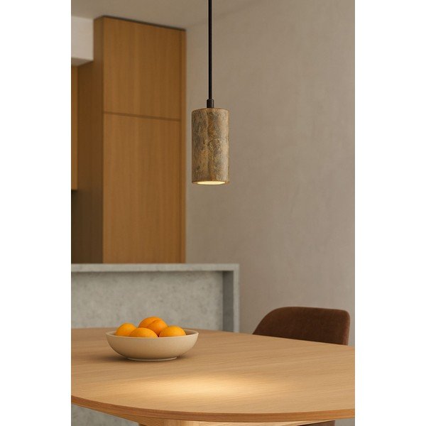 Šedé závěsné svítidlo s kamenným stínidlem ø 6,5 cm Selma – Opviq lights-image-4