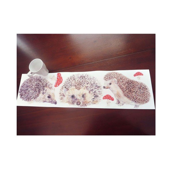 Znovu snímatelná samolepka Hedgehog, 79x22 cm-image-1