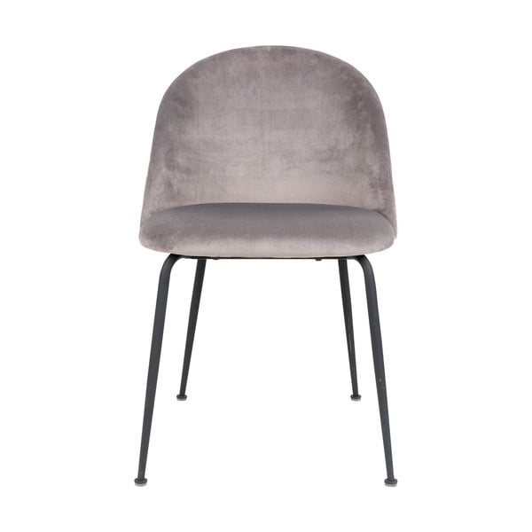 Světle šedé sametové jídelní židle v sadě 2 ks Geneve – House Nordic-image-2