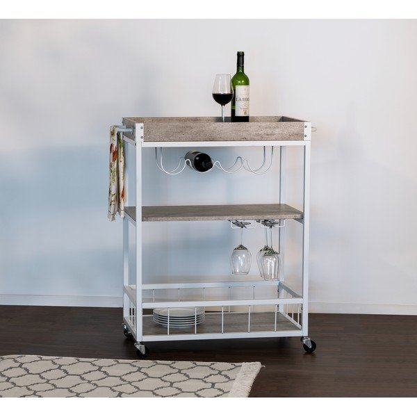 Servírovací stolek na kolečkách 40x80 cm Rustico – Wenko-image-1