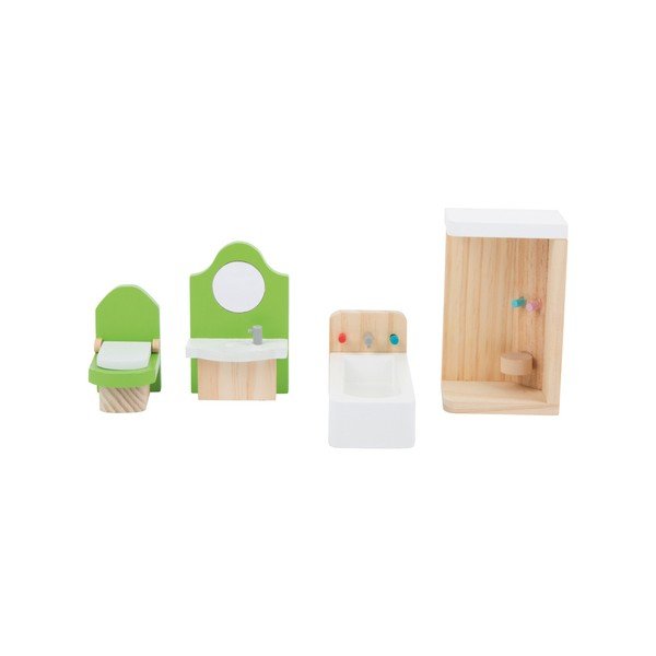 Set dřevěného nábytku pro panenky Legler Bathroom-image-3